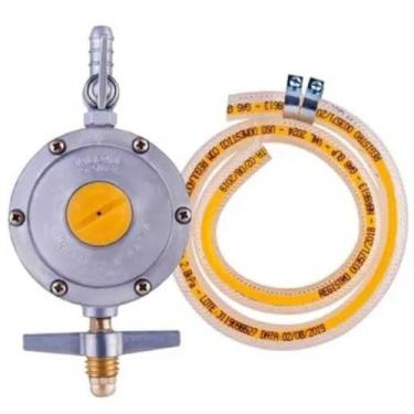 Imagem de kit Regulador para gás 506 2Kg aliança mangueira 1,20 metros