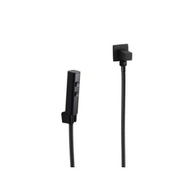 Imagem de Ducha de Mão 2 Jatos ABS preto Fosco c/ Registro 1/4 d Volta - AMG Met