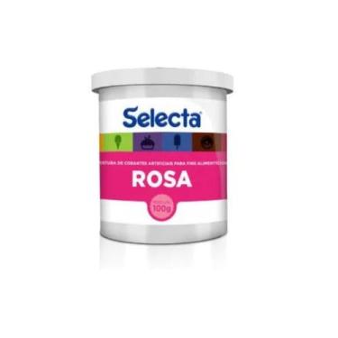 Imagem de Corante Em Pó Sorvetes Confeitaria Cores Vibrantes Selecta, Rosa brilh