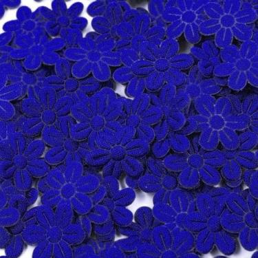 Imagem de Flor prensada  20mm (35un) - IMPORTAÇÃO, AZUL ROYAL