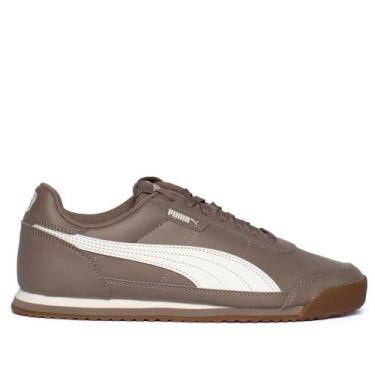 Imagem de Tênis Masculino Puma Turino II SoftFoam+ Marrom/Branco, Marrom, Branco