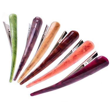 Imagem de Grampos de cabelo de bico de pato grampos de cabelo prendedores de cabelo grampos de cabelo para penteados 6 peças (#1)