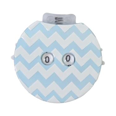 Imagem de Esquirla Contador de tricô portátil mini compacto dispositivo de contagem de linhas contador de tricô manual leve ferramenta de marcação de agulha de, Azul