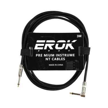 Imagem de Cabo De Guitarra EROK Premium, 1.5m/3m/6m/10m, 1/4 Polegadas, Super Du