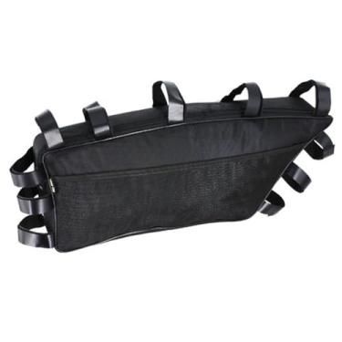 Imagem de Fenteer Bolsa para quadro de bicicleta, bolsa frontal para tubo superior, mochila para ciclismo com alça, para bicicleta elétrica para óculos de ciclismo, Style a