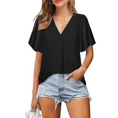 Imagem de Camiseta casual feminina: suavidade modal para uso casual - Lightbek O