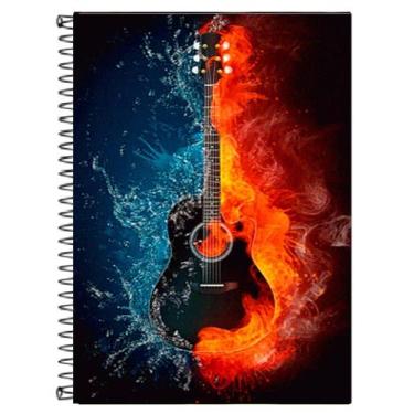 Imagem de Caderno de Música, 130 folhas, Pautado, 12 pentagramas, sem claves - C