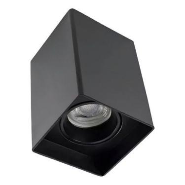 Imagem de Kit 2 Spot Sobrepor Quadrado Recuado + 2 Lâmpada Mr16 6,5w - Embu Led,