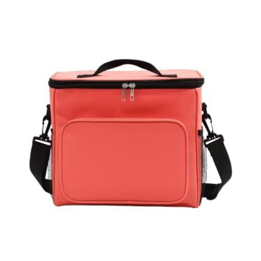 Imagem de Bolsa Termica Marmita Lancheira Alça Ombro Trabalho Passeio Academia Alça de Mão Qualidade Premium (vermelha)