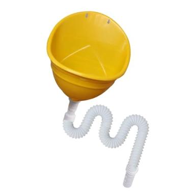 Imagem de YIJU Mictório de treinamento para meninos, penico portátil de parede para crianças, vaso sanitário, mictório de parede para crianças, meninos e crianças, Amarelo