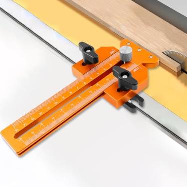 Imagem de Gabarito de serra de mesa de rasgo fino, cerca de serra de mesa de 3 polias e guia para fazer cortes de tiras estreitas de precisão repetitiva, compatível com guia de trilho para ranhura em U de 3