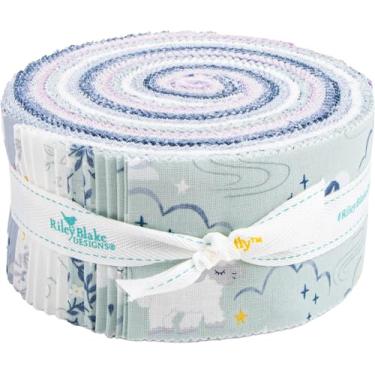 Imagem de Natàlia Juan Abelló Twinkle Little Star Rolie Polie 40 6.3 cm Strips Riley Blake RP-16300-40