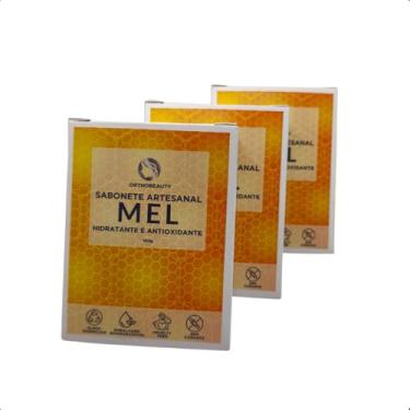 Imagem de Kit 3 Sabonete Glicerinado Artesanal de Mel em Barra 100g