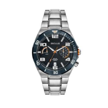 Imagem de Relógio Seculus Solar Cronógrafo Aço 100 m Masculino Prata 77341gpsv0a1