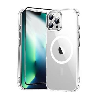 Imagem de Capa Capinha Case Magnética Carregamento por Indução E Película de Vidro 3d Para iPhone (iPhone 13 Pro Max)