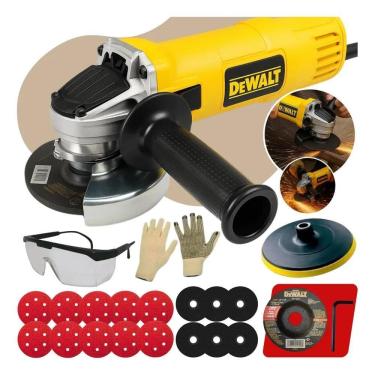 Imagem de 10X Kit Esmerilhadeira Lixadeira Angular Dewalt Disco Inox