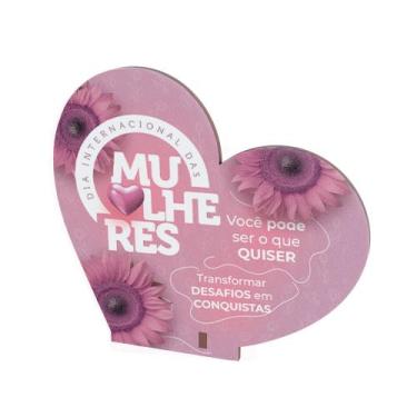 Imagem de Kit 10 Lembrancinhas Coração Dia Internacional das Mulheres - Delipart