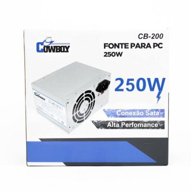 Imagem de Fonte Alimentação Pc Computador 250W Atx 115V/230 Cowboy
