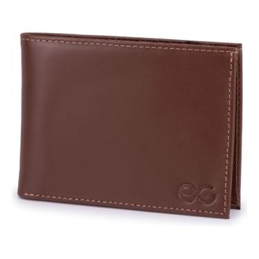 Imagem de Carteira Couro Legítimo Social Rg/cnh/cédulas/cartões/moedas(Marrom)