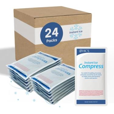 Imagem de HCS MEDICAL SOLUTIONS Hcs Instant Ice Packs Para Ferimentos, Descartáveis - Compressa Fria, Compressas Frias Instantâneas Para Alívio Da Dor E Inflamação - Bolsa De Gelo Descartável, Ativação Rápida