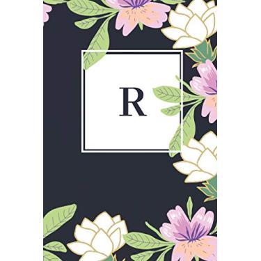 Imagem de R Letter Monogram Initial, Notebook for Professionals and Students, Teachers and Writers, Girls and Women: Floral Notebook, Planner, Journal, Diary