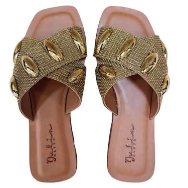 Imagem de Rasteira julia alves, OURO, 35