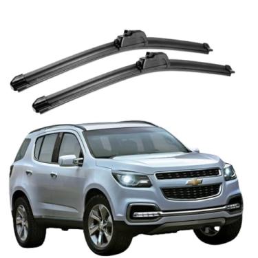 Imagem de TIGER AUTO - KIT PALHETA LIMPADOR PARABRISA DIANTEIRO/TRASEIRO EM SILICONE COMPATIVEL GM BLAZER 1995>2012