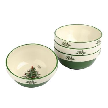 Imagem de Spode Tigelas empilháveis para árvore de Natal, conjunto de 4