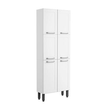 Imagem de Armário Paneleiro Aço 6 Portas Branco Múltipla Bertolini Branco