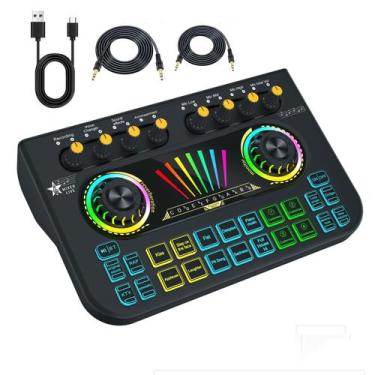 Imagem de Placa de som para mixagem de áudio de streaming com interface USB X3 -