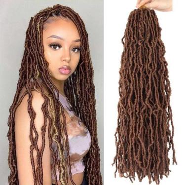 Imagem de Crochet Hair Soft Locs de 24 polegadas, 8 pacotes de mechas artificiai