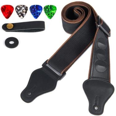 Imagem de Alça de guitarra WOGOD Acoustic Electric com 3 pontas de suporte