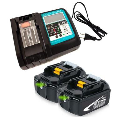 Imagem de Bateria com carregador 18V 5.0Ah para Makita LXT400 BL1850B - CNBY