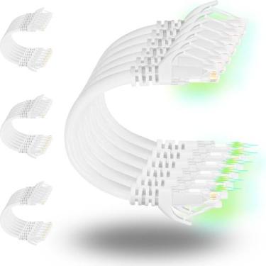 Imagem de Cabos de conexão Rapink Cat6 0,15 m (pacote com 24) Ethernet 10G