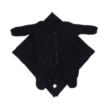 Imagem de Saída de Maternidade Trançado - Kowak, Preto, RN