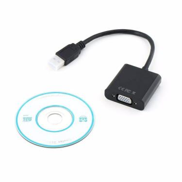 Imagem de Cabo Adaptador Conversor Usb 3.0 2.0 Para Vga Até 1920X1080