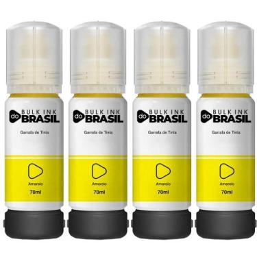 Imagem de Kit 4 Tintas Para Epson L4160 L4150 T504 L6171 L6161 L6191 - Bulk Ink 