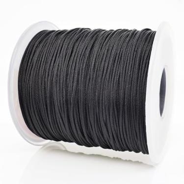 Imagem de Corda de nylon de 0,8 mm, corda de pulseira forte de 100 metros, cordão de nylon durável para fazer joias, pulseiras, miçangas, colares, trança de rabo, sinos de vento e artesanato