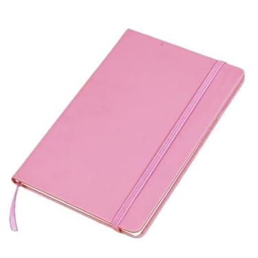 Imagem de Caderneta tipo 14.5x21 SKETCHBOOK Sem ou Com Pauta 80 Folhas caderno de desenho profissional Capa Dura, Papel Sem Ácido(rosa,sem pauta)