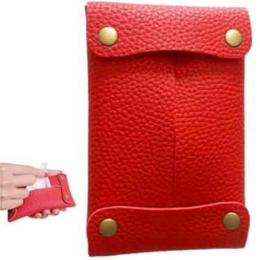 Imagem de Porta-lenços de bolso para bolsa, caixa de lenços macios reutilizáveis, bolsa de viagem, bolsa de papel para toalhas de rosto