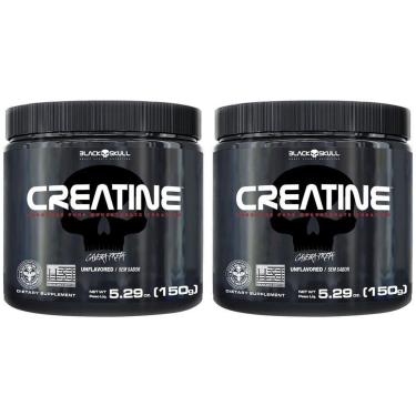 Imagem de Kit Creatina Black Skull em Pó 150g - 2 Unidades-Unissex