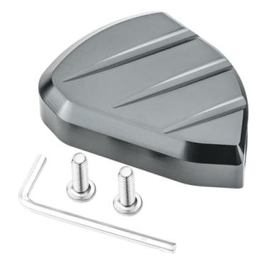 Imagem de Mqetly Apoio de pé para descanso lateral, extensão para descanso lateral de motocicleta, acessório conveniente para PCX160, Cinza Prateado