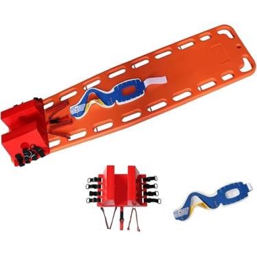 Imagem de Kit De Guarda, Maca De Resgate Portátil, Placa De Coluna De Primeiros Socorros Médicos Com Imobilizador De Cabeça E Colar Cervical