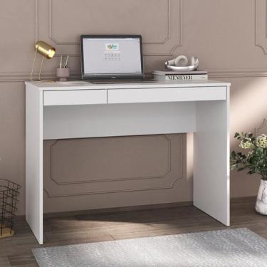 Imagem de Escrivaninha College II Office Mesa de Estudos com Gavetas Branco - Ar