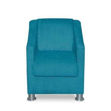 Imagem de Mini Poltrona Cadeira Infantil Tilla De Criança Suede Azul Tiffany
