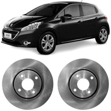 Imagem de Par Disco Freio 208 2016 A 2017 Dianteiro Ventilado