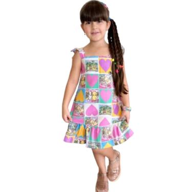 Imagem de Vestido Infantil Meninas Coração Bobbie Goods Livro Colorir 