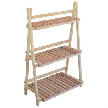 Imagem de Floreira Estante Madeira Maciça Natural Jardim