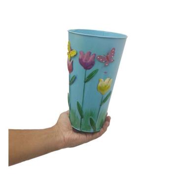 Imagem de Vaso Jardim Varanda Borboleta Flor De Ferro Azul (Sybo-G7)