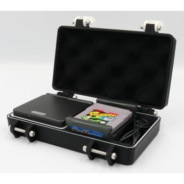 Imagem de Rugged Protective Carrying Case for Game Boy Advance SP with Removable Flexible TPU Cushion, Foam and O-ring for Full System Protection - Holds GBA, GBC, GB Games